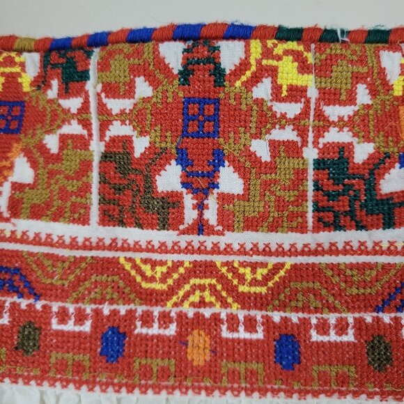 Free People Beige Colorful Aztec Embroidered Tiered Open Back Dress Medium M - Picture 10 of 14